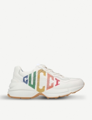 gucci leather trainers