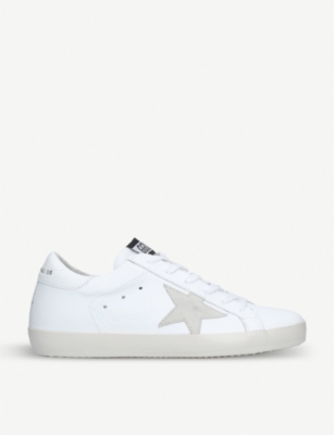 golden goose superstar w5 leather trainers