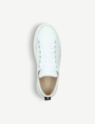 Shop Chloé Chloe Womens White Lauren Leather Trainers