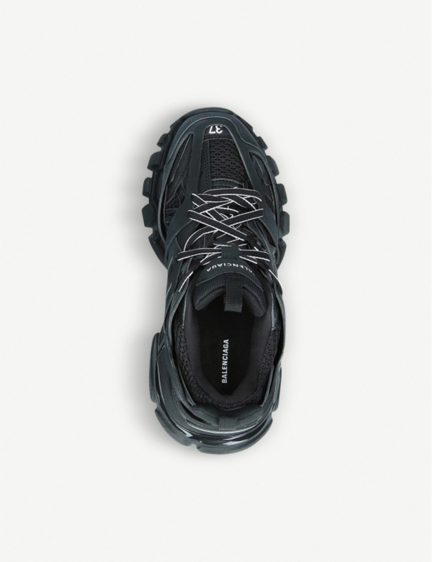 Track nylon and mesh trainers