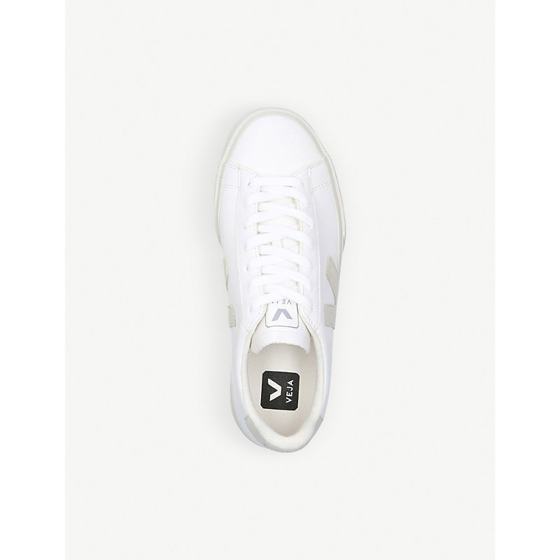 Shop Veja Women's White/oth Women's Campo Chromefree Leather Low-top Trainers