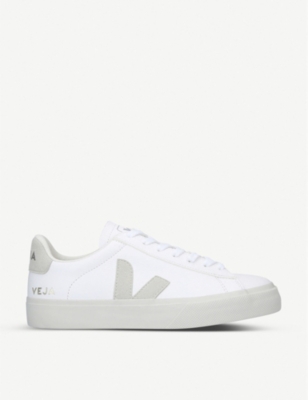 Visible luz de sol Goma VEJA - Campo logo-print low-top leather trainers | Selfridges.com