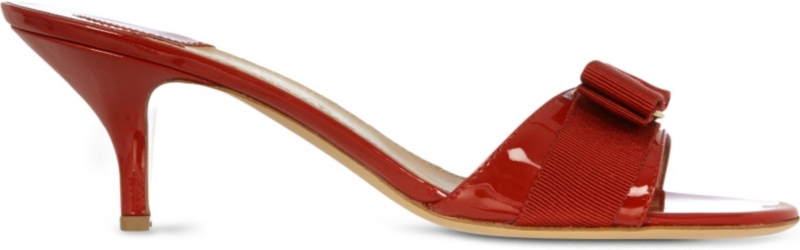 SALVATORE FERRAGAMO   Glory 1 patent leather heeled sandals