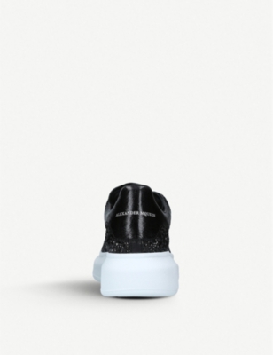 glitter flatform trainers