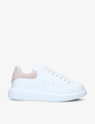 alexander mcqueen ladies runway leather platform trainers