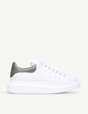 alexander mcqueen runway leather platform trainers