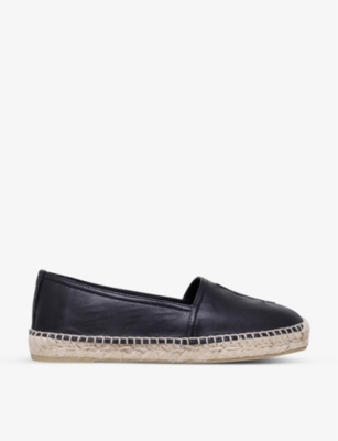 SAINT LAURENT: Leather espadrilles