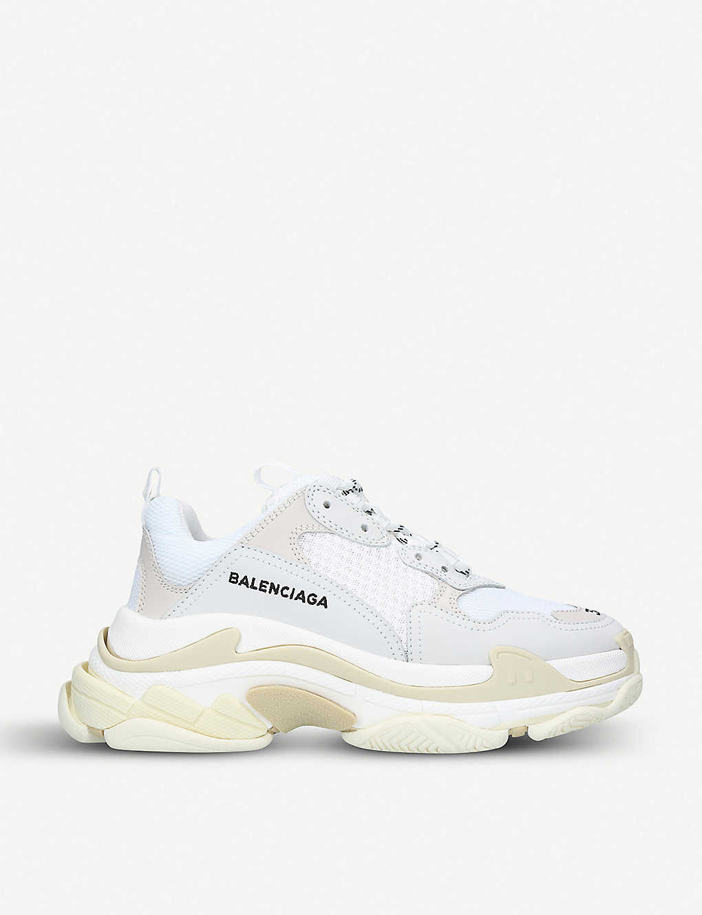 Triple S leather and mesh trainers Triple S leather and mesh trainers
