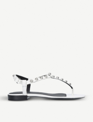 BALENCIAGA Gwen studded leather sandals Selfridges