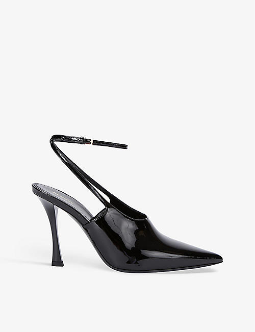 GIVENCHY: Balance Chaos pointed-toe patent-leather heeled courts