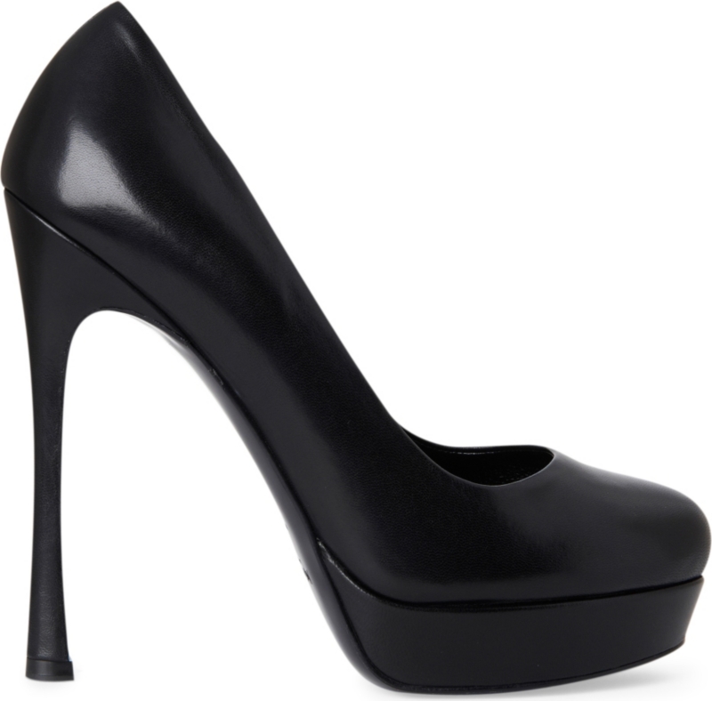 YVES SAINT LAURENT Gisele Palais leather platform courts