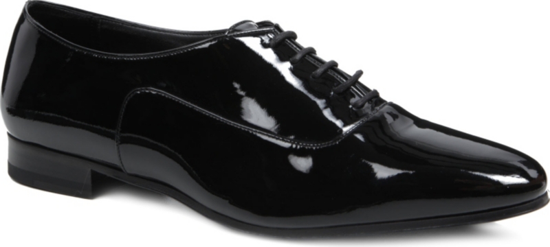 SAINT LAURENT   Blake patent brogues