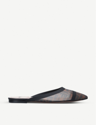 fendi flat mules