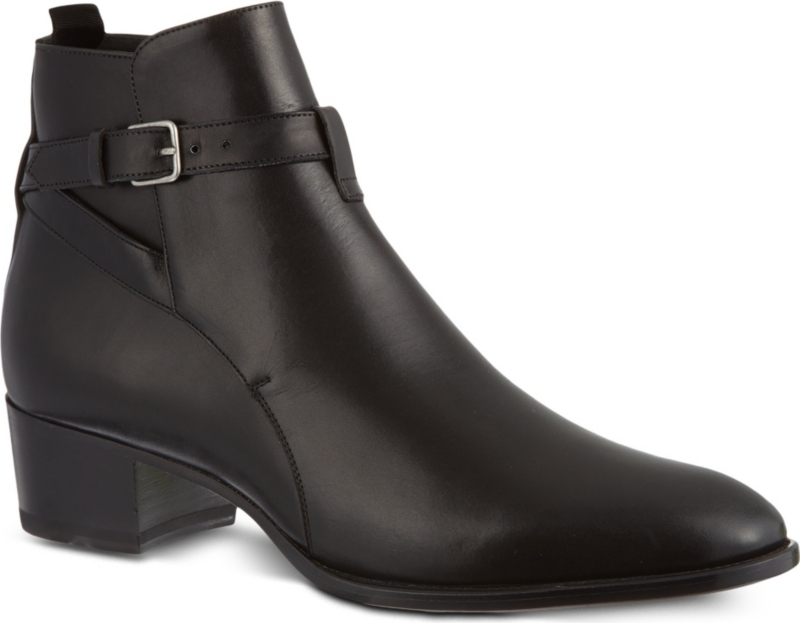 SAINT LAURENT   Buckle ankle boot