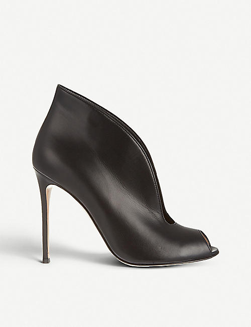 GIANVITO ROSSI - Vamp 105 leather heeled ankle boots | Selfridges.com
