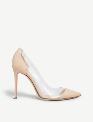 GIANVITO ROSSI: Plexi 105 patent-leather courts