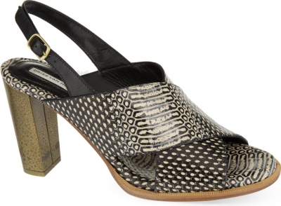 DRIES VAN NOTEN - Tarsiers reptile-print heeled sandals | Selfridges.com