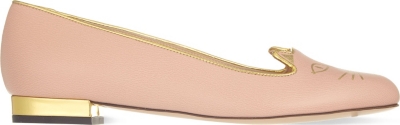 CHARLOTTE OLYMPIA - Kitty Special leather flats | Selfridges.com