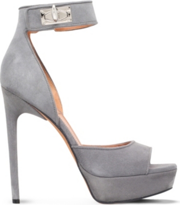 GIVENCHY   Plara 125 suede heeled sandals