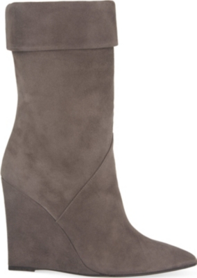 SAINT LAURENT   Paris slouchy mid calf boots