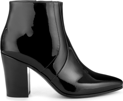 SAINT LAURENT   Patent leather ankle boots