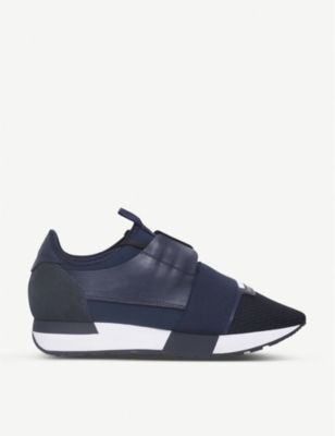 balenciaga runners womens navy