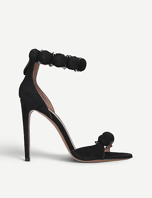 AZZEDINE ALAIA: 110 spike-embellished suede sandals