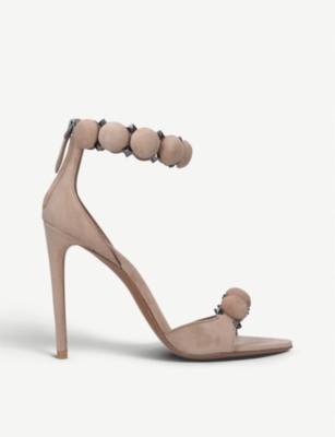 Shop Alaïa Azzedine Alaia Women's Nude Hadji Suede Sandals