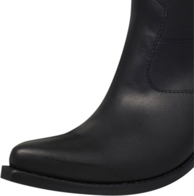 VETEMENTS Slanted-heel leather cowboy boots
