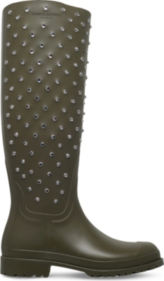 SAINT LAURENT   Festival rubber rain boots