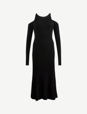 all saints cold shoulder dress