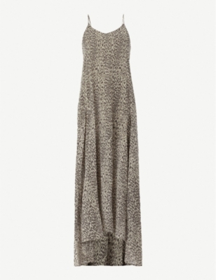 all saints leopard print dress