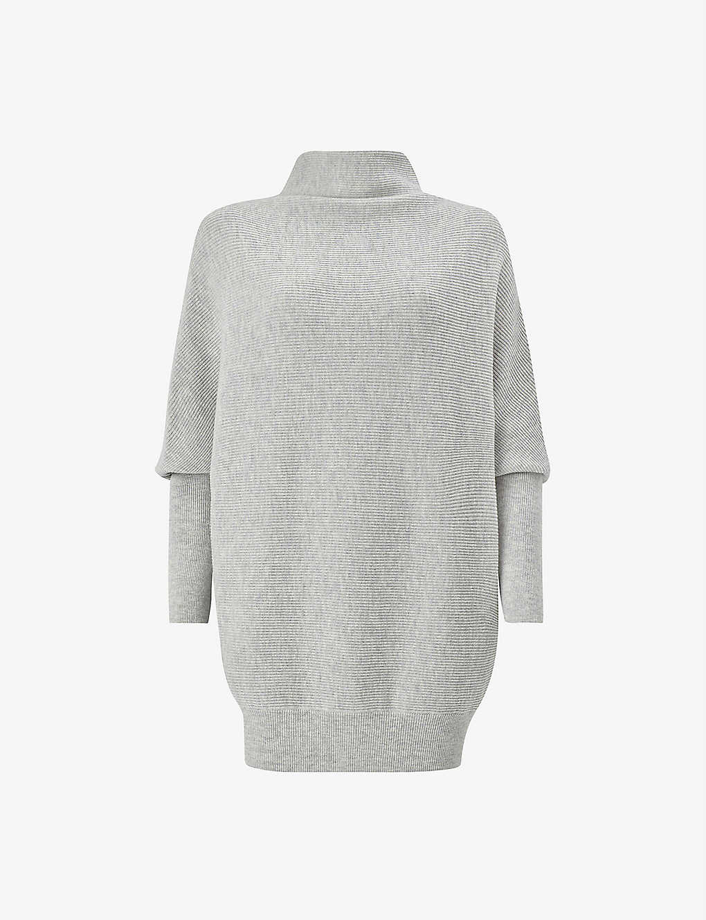 Allsaints Ridley Wool And Cashmere-blend Jumper In Thunder Grey