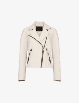 All saints outlet dalby leather jacket