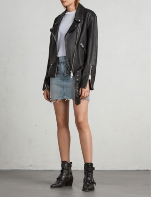 allsaints billie leather biker jacket