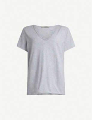 Allsaints Emelyn Tonic 短袖 T 恤 In Grey Marl