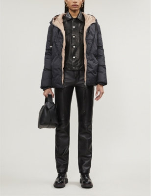 all saints lacey reversible puffer coat