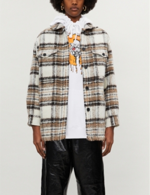 all saints luella check jacket