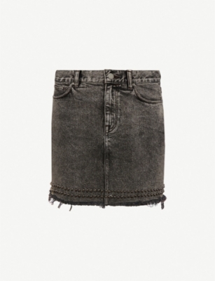 all saints betty studded skirt