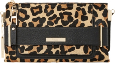 DUNE   Emma pony hair clutch bag