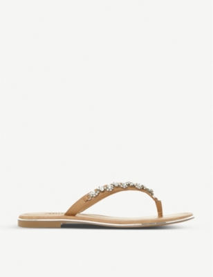 dune diamante flip flops