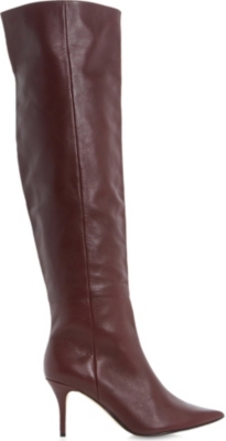 DUNE   Sylver leather over the knee boots