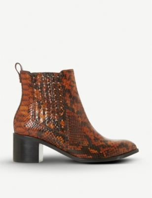 dune snakeskin boots