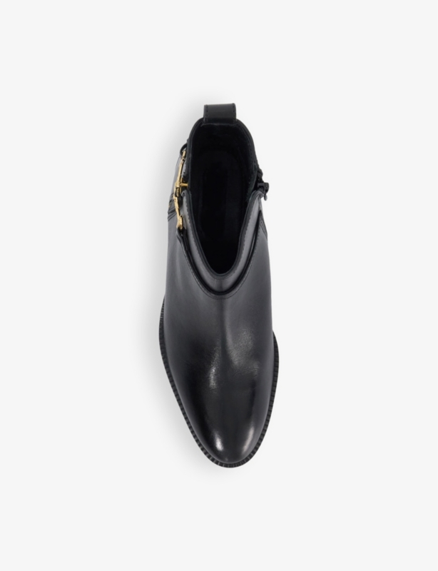 Parklyn snaffle-trim flat leather ankle boots