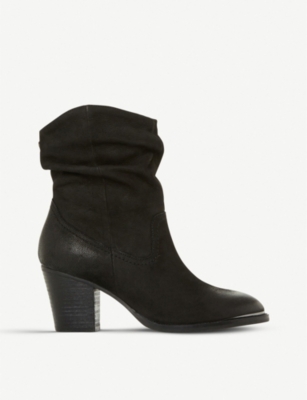 STEVE MADDEN Olya ruched leather ankle boots Selfridges