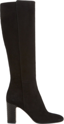 DUNE BLACK   Suri suede knee high boots