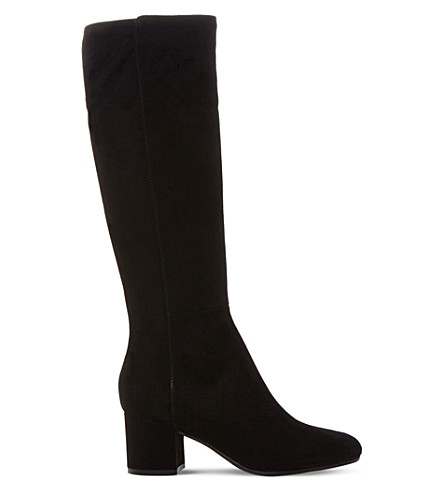 DUNE BLACK - Salisbury suede knee-high boots | Selfridges.com