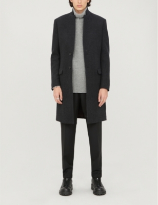 All saints bodell outlet coat charcoal