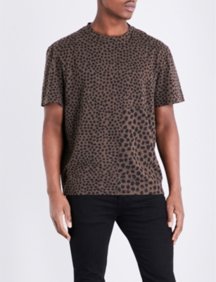ALLSAINTS - Leopard-print cotton-jersey T-shirt | Selfridges.com