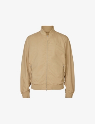 Allsaints Bassett Bomber Jacket In Dusty Taupe